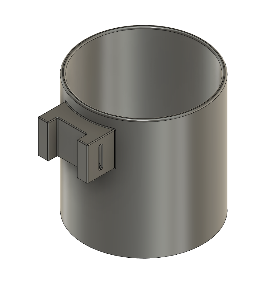 Square Tube Mounted Cup Holders