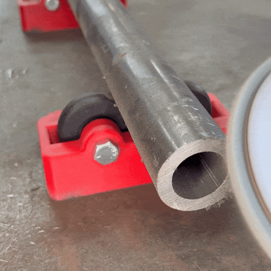 Round tube turning on 4Link4WD magnetic bench rollers