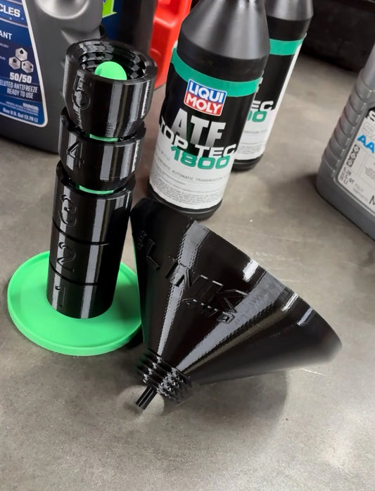 No-Spill Oil Transfer Funnel