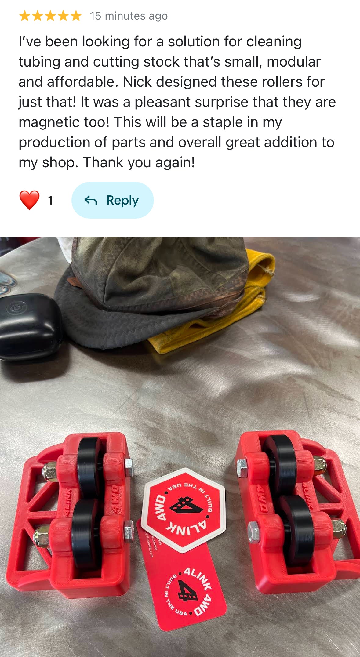 Magnetic Pipe & Tubing Bench Roller – Portable Material Prep & Welding Tool | 4Link4WD