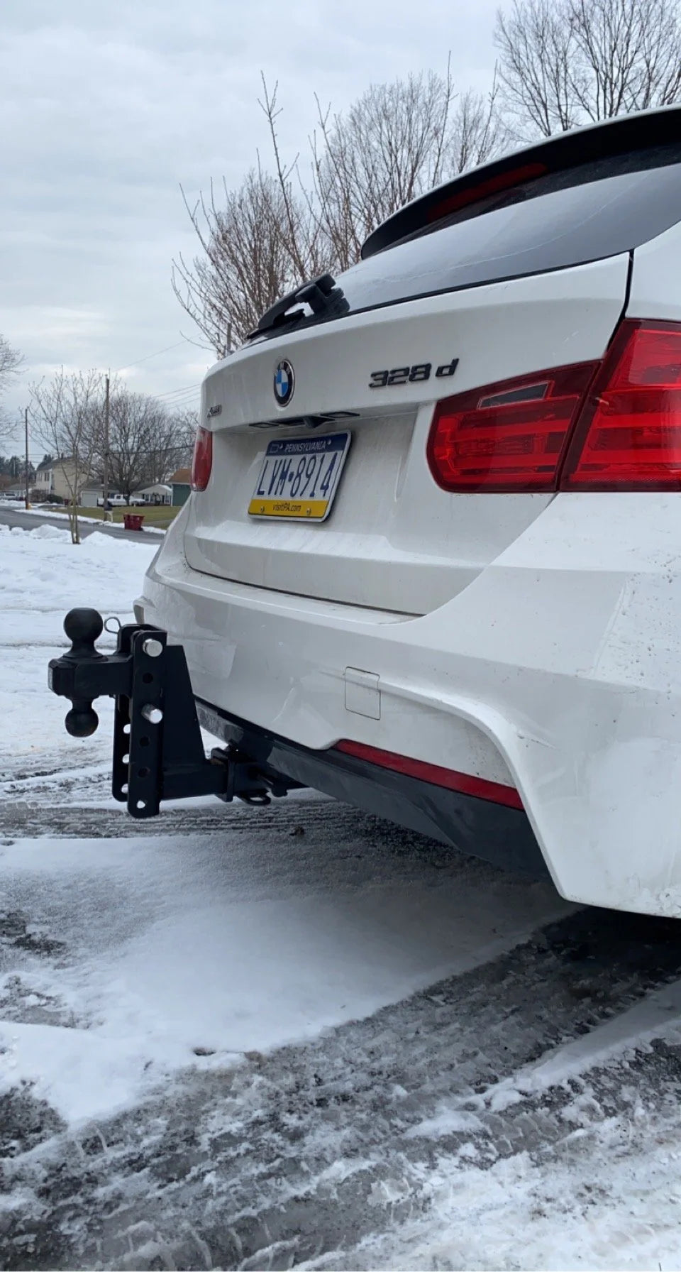 4Link4WD upgraded 2" hitch on BMW F31, 3 series wagon. 