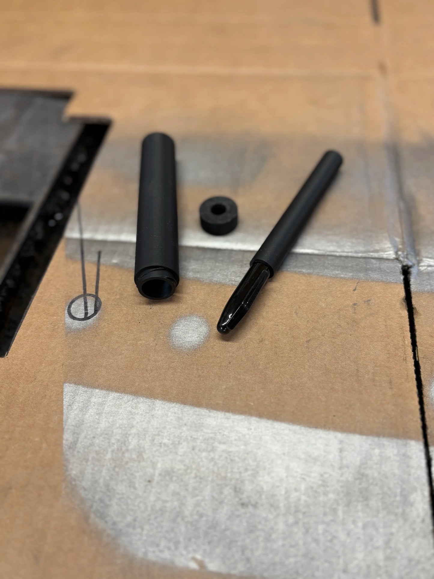 4Link4WD plasma table marker attachment parts shown.