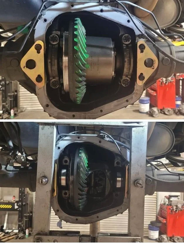 4Link4WD case spreader adapters being used on Ford Sterling 10.5 rear differential. 