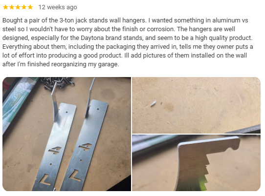 Jack Stand Wall Mount Hanger – Fits Daytona, Pittsburgh, & Universal 3-6 Ton Stands | 4Link4WD